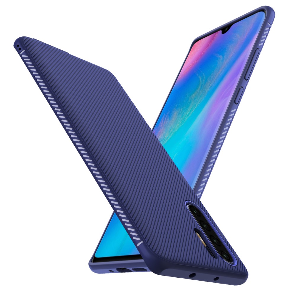 Köp Twill Texture Flexicase Skal till Huawei P30 Pro - Blå ...