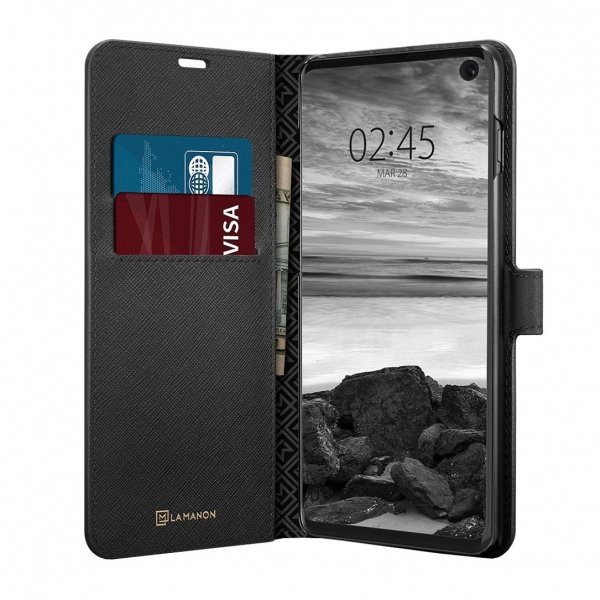 Spigen
SPIGEN La Manon Plånboksfodral till Samsung Galaxy S10 - Svart