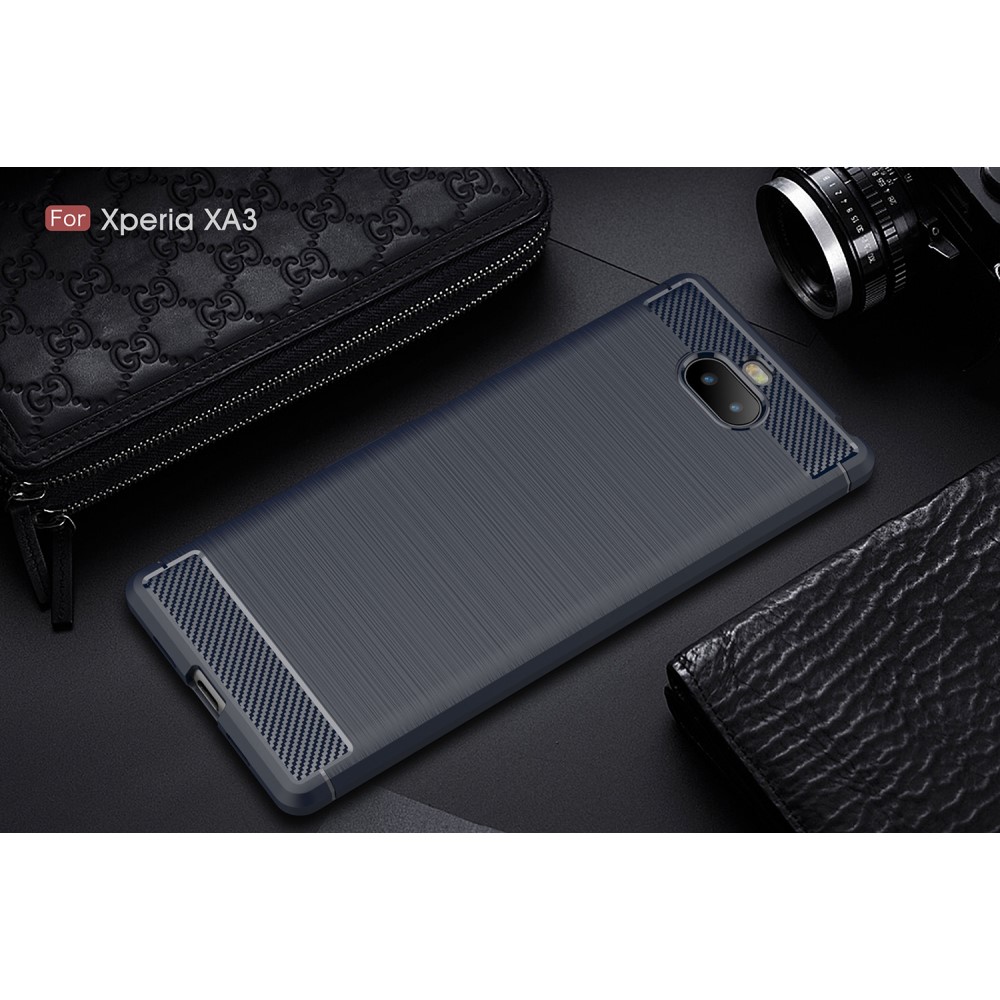 OEM
Carbon Brushed Mobilskal till Sony Xperia 10 - Blå