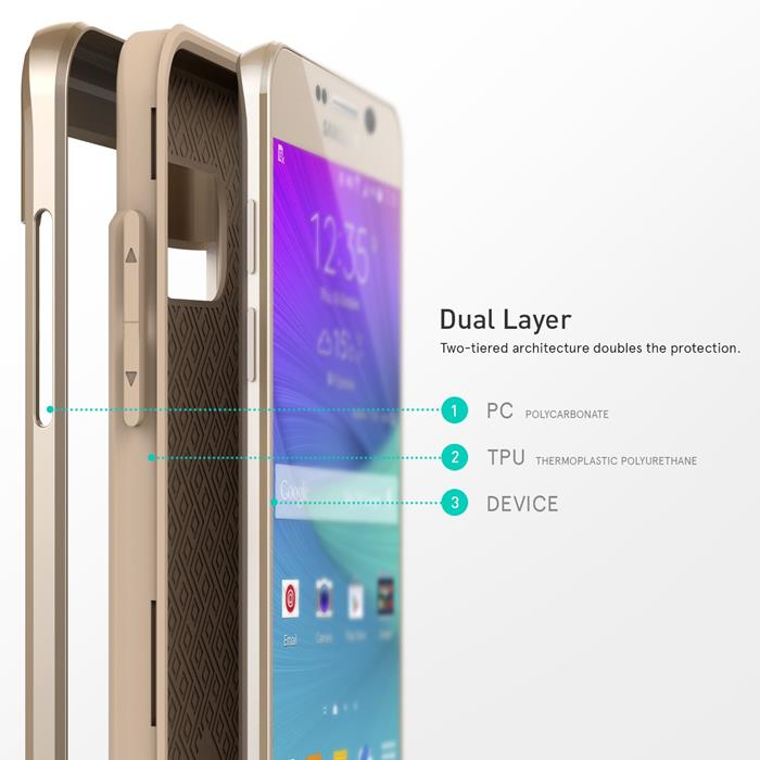 Caseology - Caseology Envoy Series Skal till Samsung Galaxy Note 5 - Vit