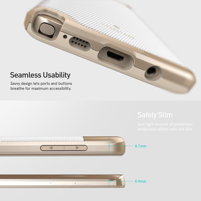 Caseology - Caseology Envoy Series Skal till Samsung Galaxy Note 5 - Vit