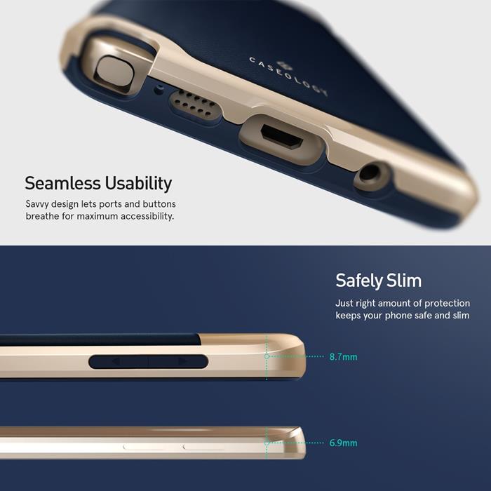 Caseology Caseology Envoy Series Skal till Samsung Galaxy Note 5 - Blå 