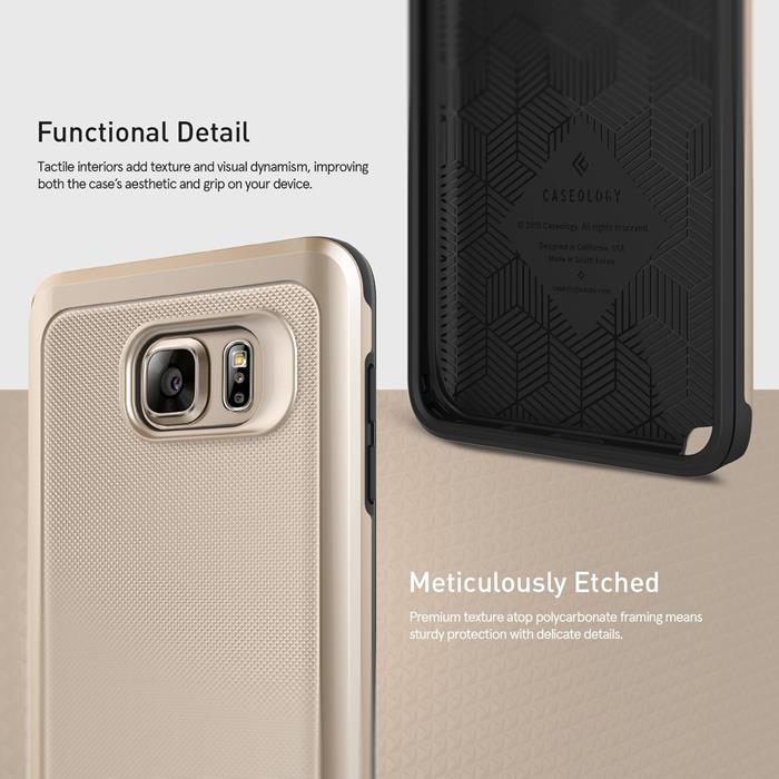 UTGÅTT - Caseology Vault Skal till Samsung Galaxy Note 5 - Gold