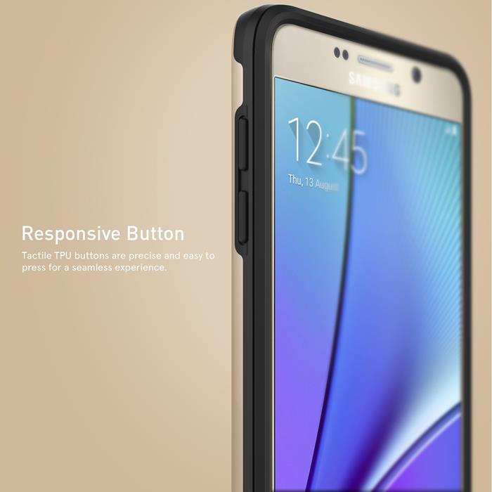 UTGÅTT - Caseology Vault Skal till Samsung Galaxy Note 5 - Gold