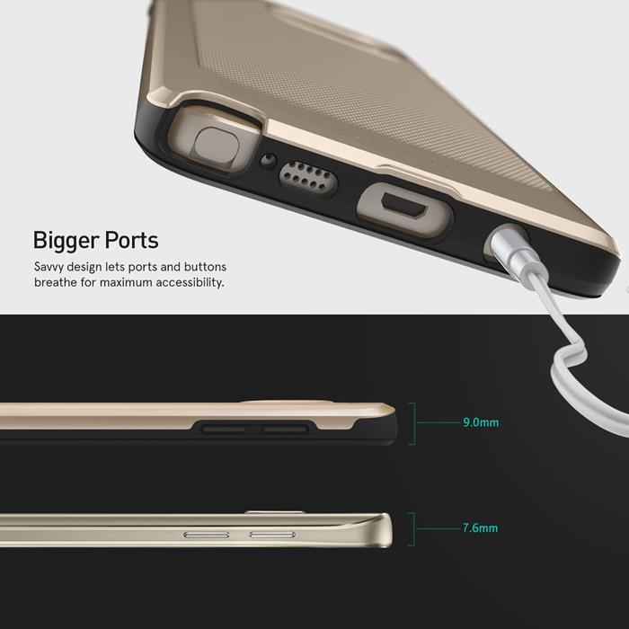 UTGÅTT - Caseology Vault Skal till Samsung Galaxy Note 5 - Gold