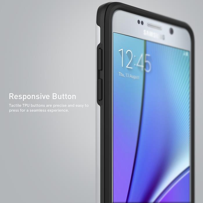Caseology - Caseology Vault Skal till Samsung Galaxy Note 5 - Silver