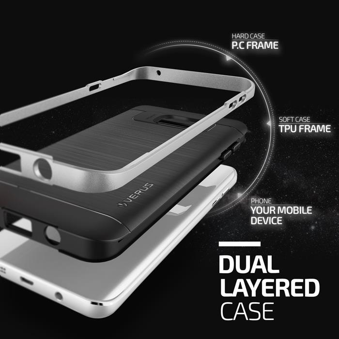 VERUS - Verus High Pro Shield Skal till Samsung Galaxy Note 5 - Silver