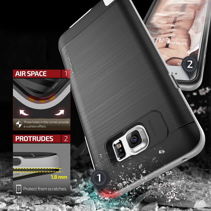 VERUS - Verus High Pro Shield Skal till Samsung Galaxy Note 5 - Silver