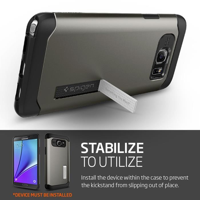 Spigen
SPIGEN Slim Armor Skal till Samsung Galaxy Note 5 - Gunmetal