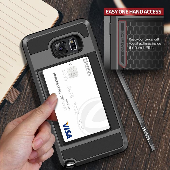 VERUS
Verus Damda Slide Skal till Samsung Galaxy Note 5 - Steel Silver