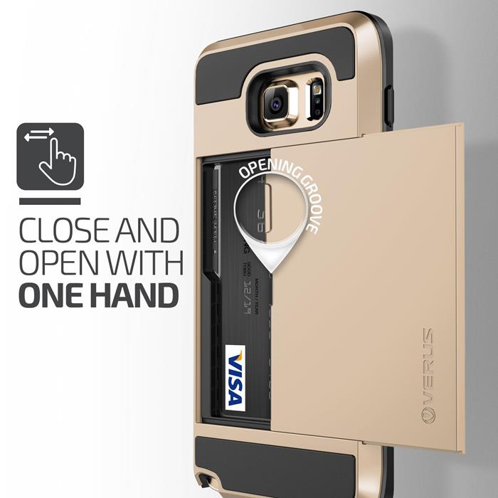 VERUS - Verus Damda Slide Skal till Samsung Galaxy Note 5 - Gold