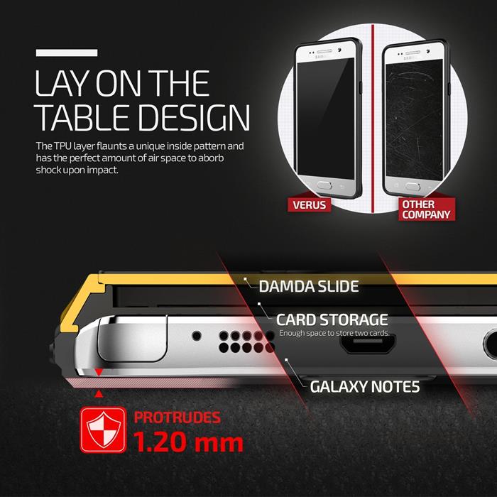 VERUS
Verus Damda Slide Skal till Samsung Galaxy Note 5 - Gul