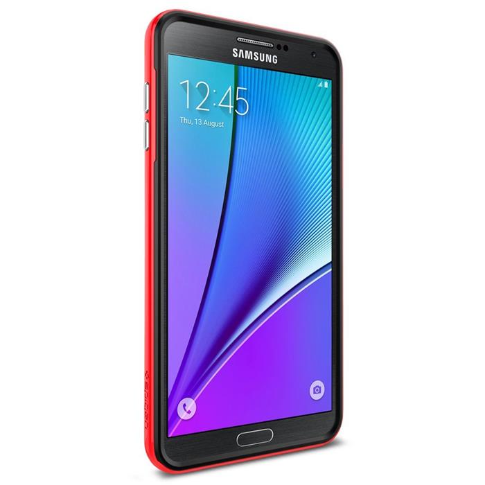 Spigen - SPIGEN Neo Hybrid Carbon Skal till Samsung Galaxy Note 5 - Röd