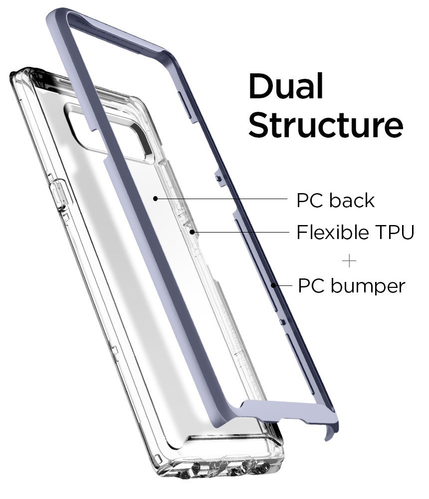 Spigen
SPIGEN Neo Hybrid Crystal Skal till Samsung Galaxy Note 8 - Orchid Grey