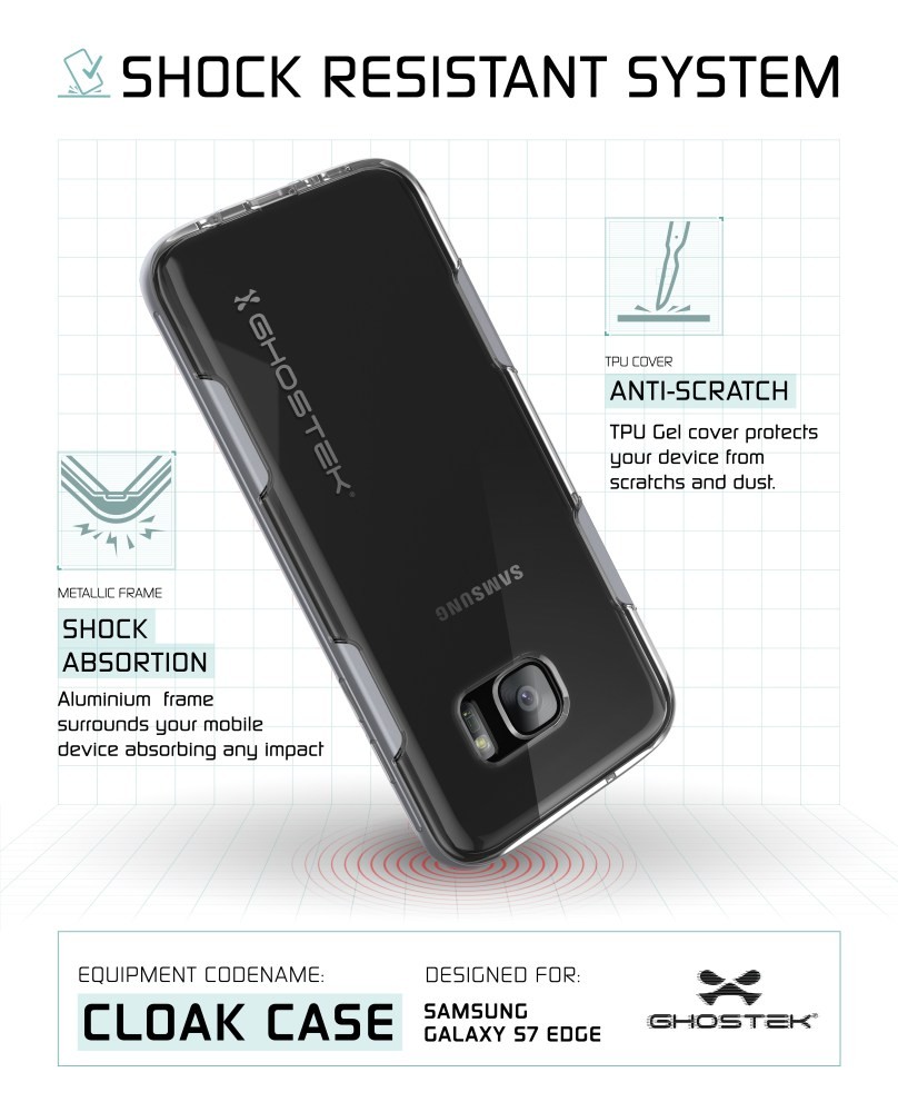 Ghostek
Ghostek Cloak Skal till Samsung Galaxy S7 Edge - Silver