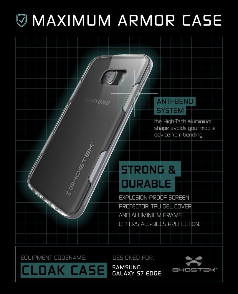 Ghostek
Ghostek Cloak Skal till Samsung Galaxy S7 Edge - Silver