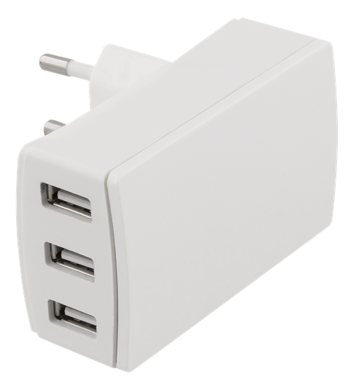 Deltaco
Deltaco Väggladdare med 3 USB-uttag - Vit