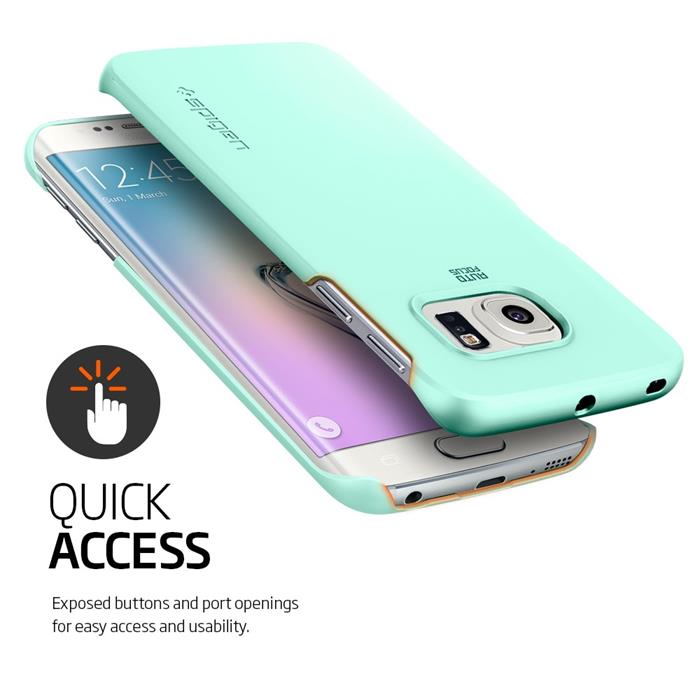 UTGÅTT
SPIGEN Thin Fit Skal till Samsung Galaxy S6 Edge - Mint