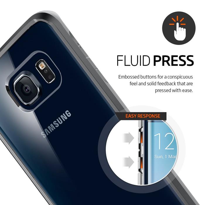 Spigen
SPIGEN Ultra Hybrid Skal till Samsung Galaxy S6 Edge - Gunmetal
