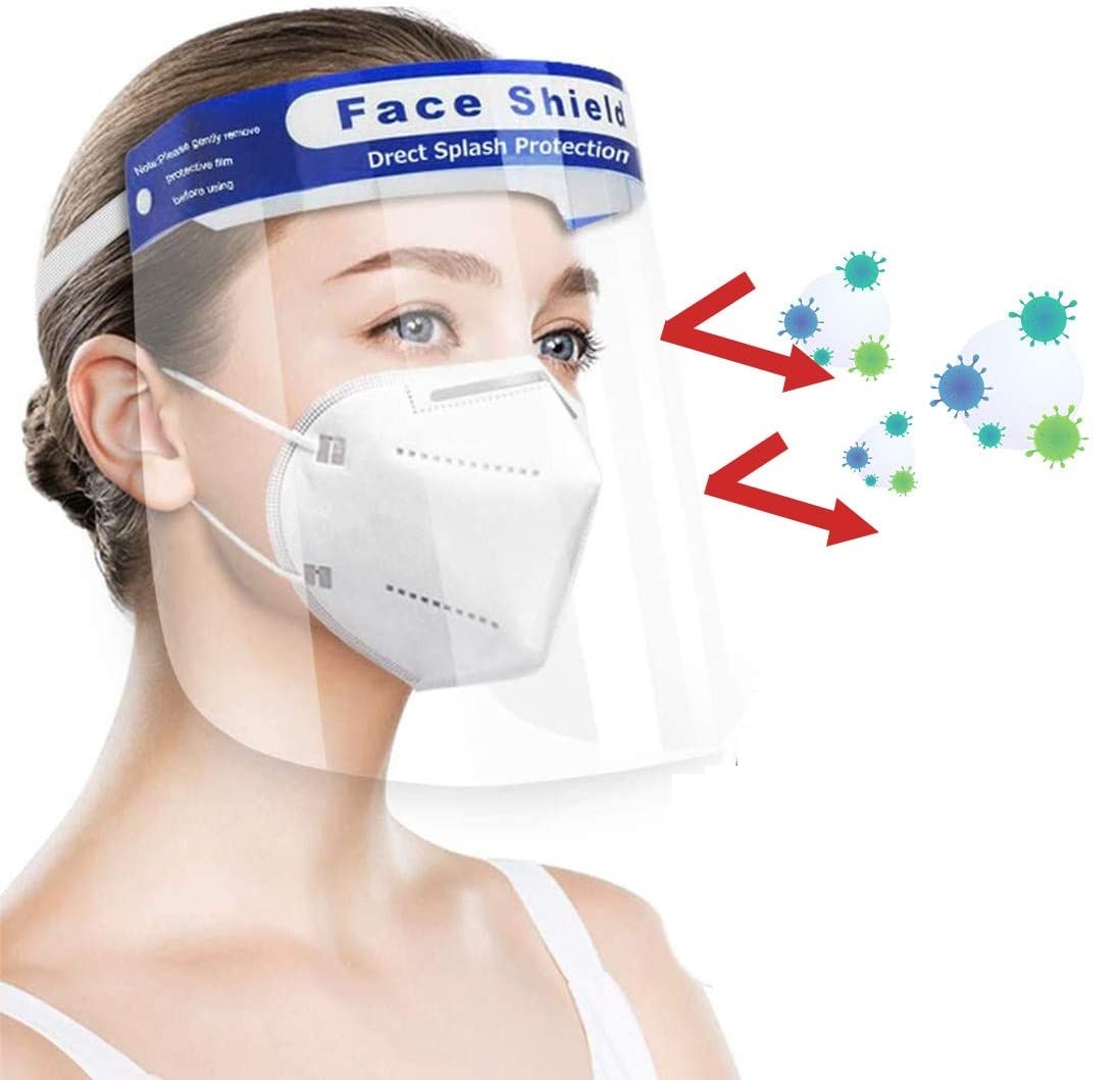 OEM - [2-PACK] - Skyddsvisir | Visir | Munskydd | Ansiktsskydd