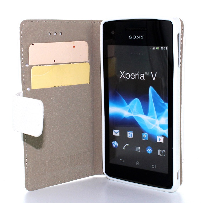 CoveredGear
CoveredGear Dual Embossed Plånboksfodral till Sony Xperia V - Vit