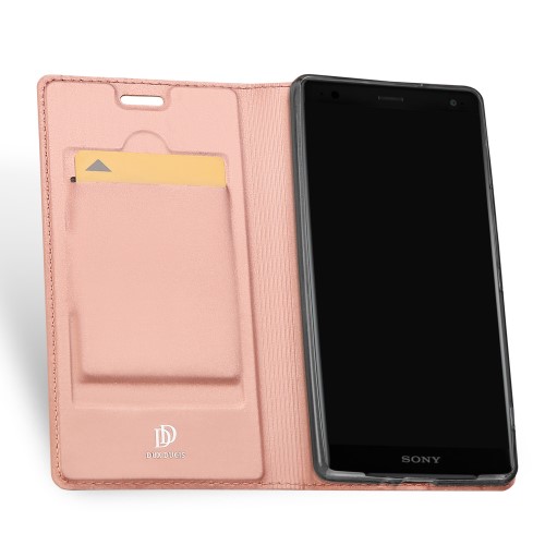 Dux Ducis - Dux Ducis Plånboksfodral till Sony Xperia XZ2 - Rose Gold