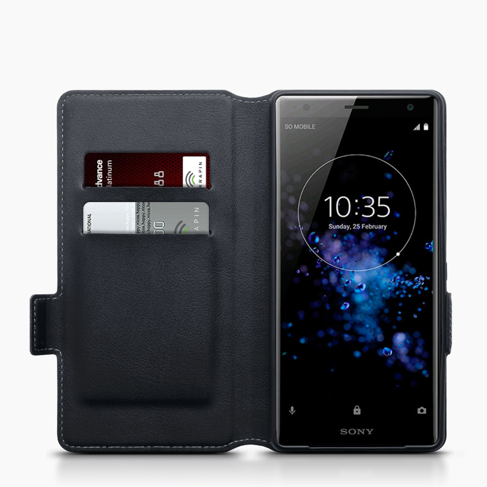 A-One Brand
Qubits Genuine Plånboksfodral till Sony Xperia XZ2 - Svart