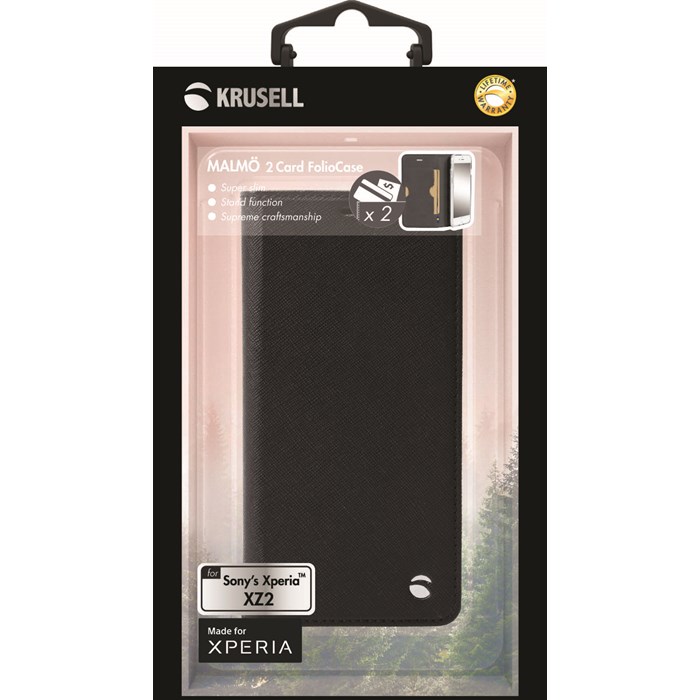 Krusell
Krusell Malmö 2 Card Foliowallet Sony Xperia XZ2 - Svart