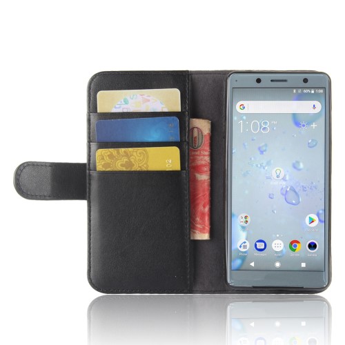 A-One Brand
Genuine Split Plånboksfodral till Sony Xperia XZ2 Compact - Svart