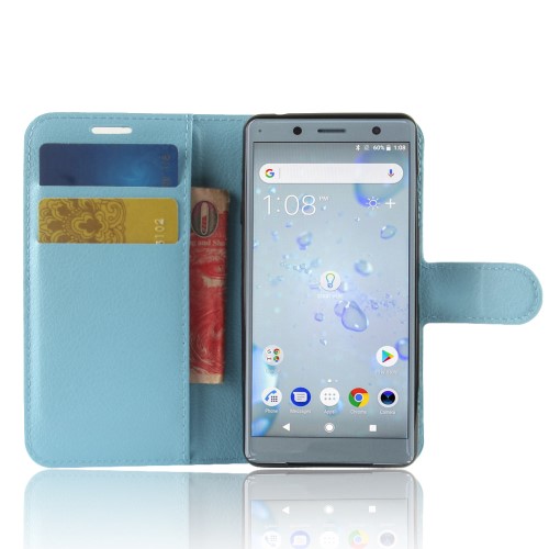 OEM
Litchi Plånboksfodral till Sony Xperia XZ2 Compact - Blå