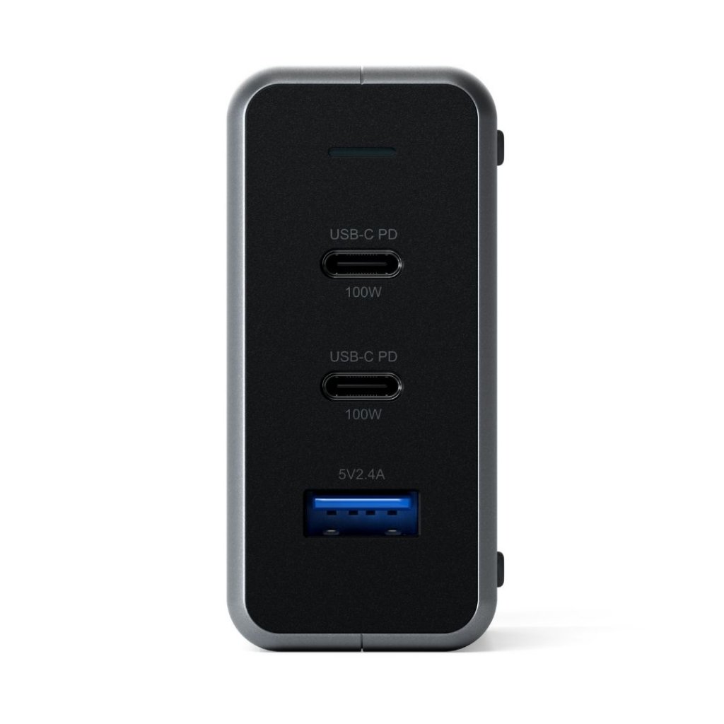 Satechi - Satechi 100W GaN PD-reseladdare med dubbla USB-C och USB-A-uttag
