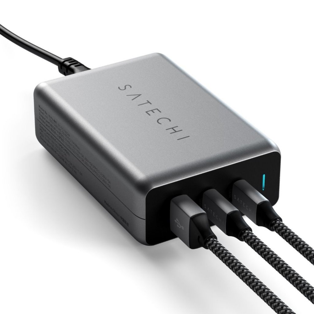 Satechi - Satechi 100W GaN PD-reseladdare med dubbla USB-C och USB-A-uttag
