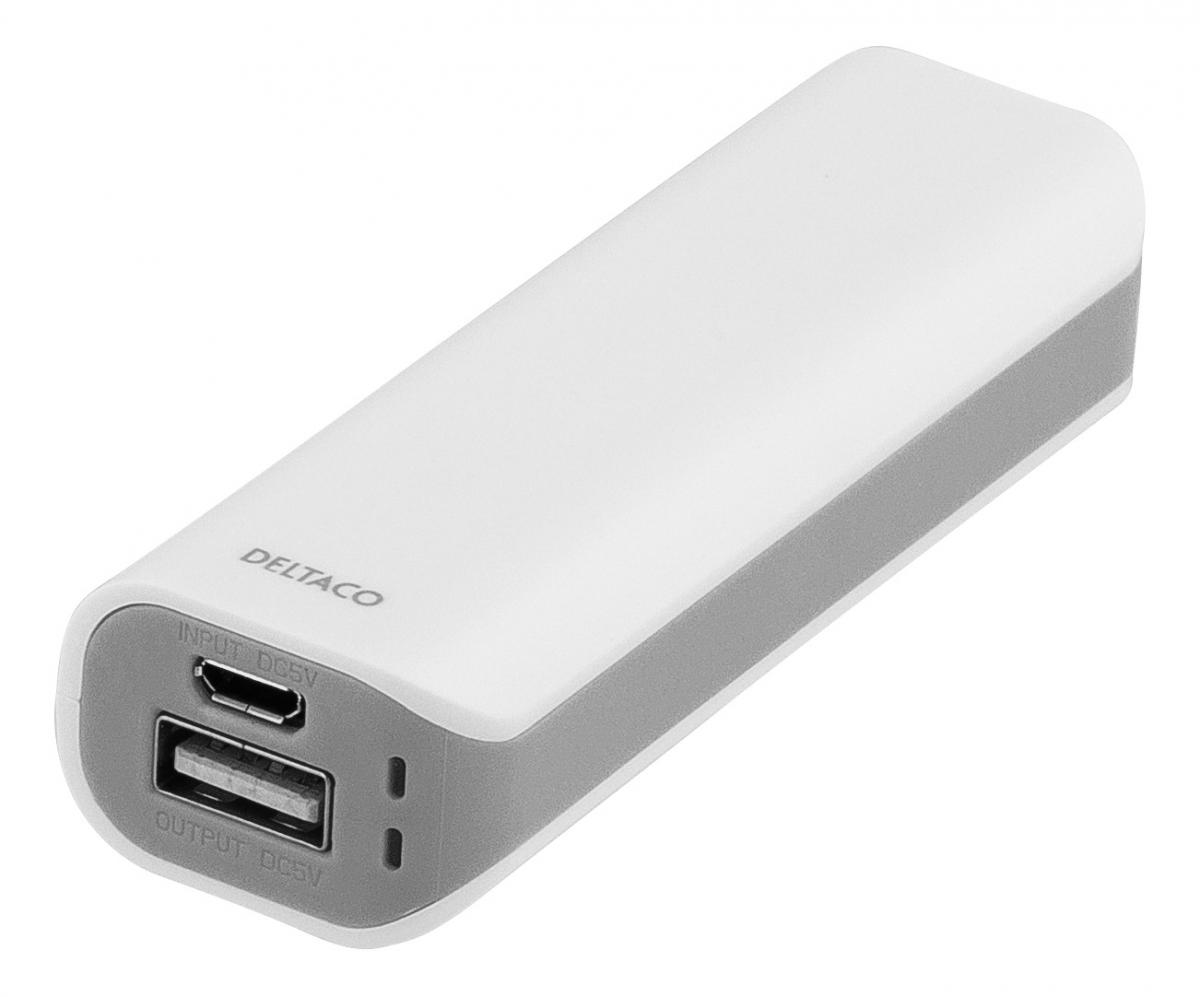 Deltaco
DELTACO Powerbank 2000mAh Vit