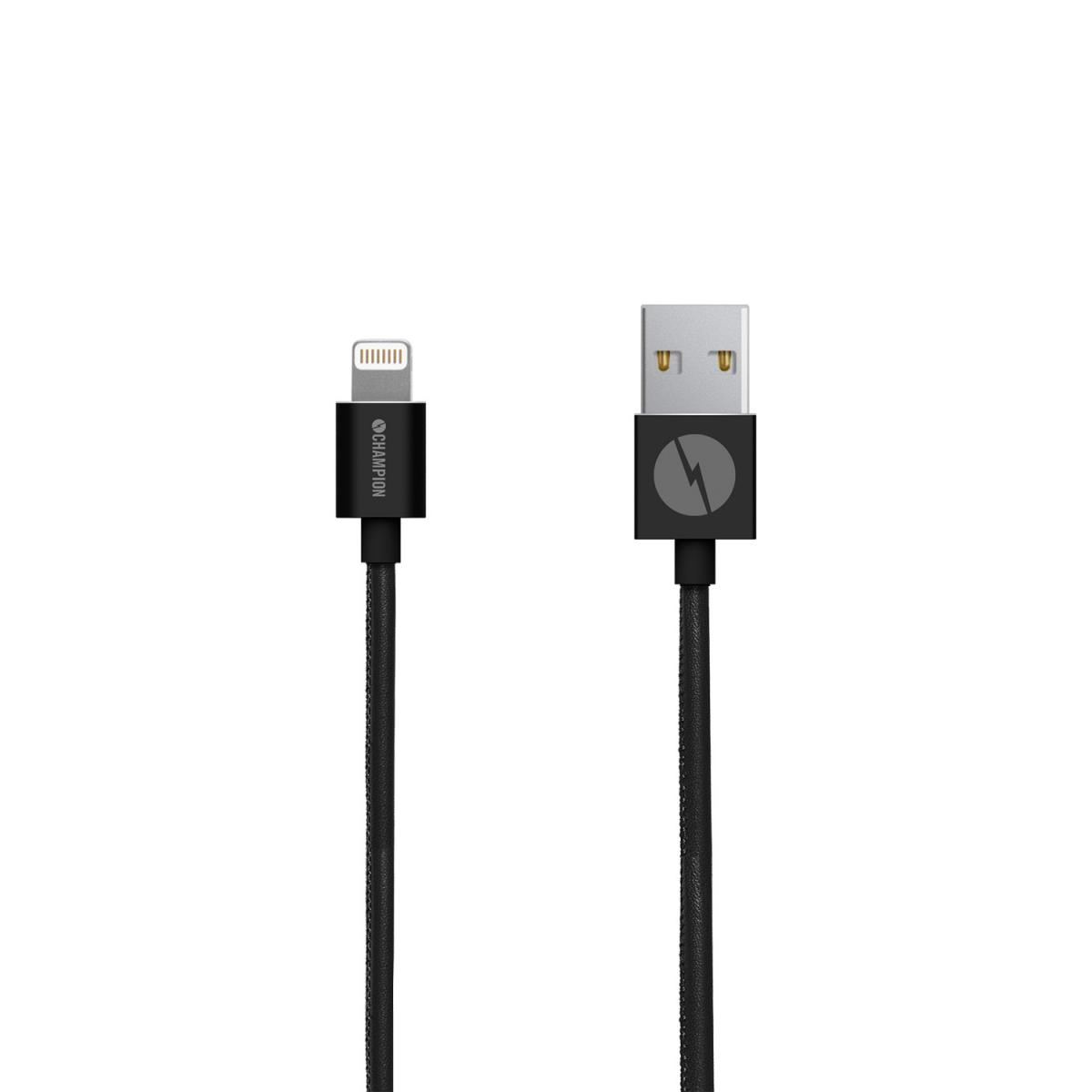 UTGÅTT
Champion Lightning kabel PU-läder, 1m - svart