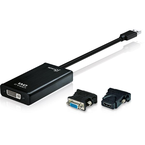 j5 create
J5 create JUA330U, USB 3.0 till DVI-adapter, fungerar som ett extra grafikkort,