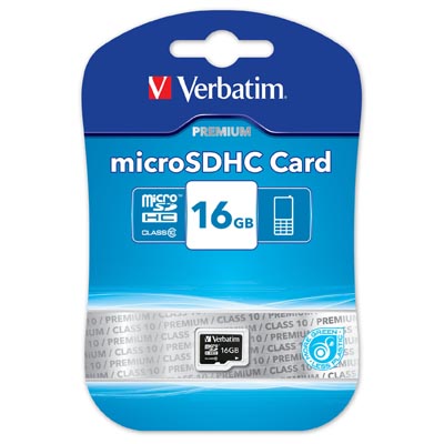 UTGÅTT
Verbatim minneskort, microSDHC, 16GB, micro Secure Digital High-Capacity, Class