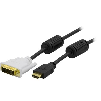 UTGÅTT
DELTACO HDMI hane till DVI-D hane, 2m, svart/vit