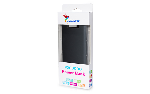 Adata Adata PowerBank med LCD-skärm 20000mAh (Svart) 