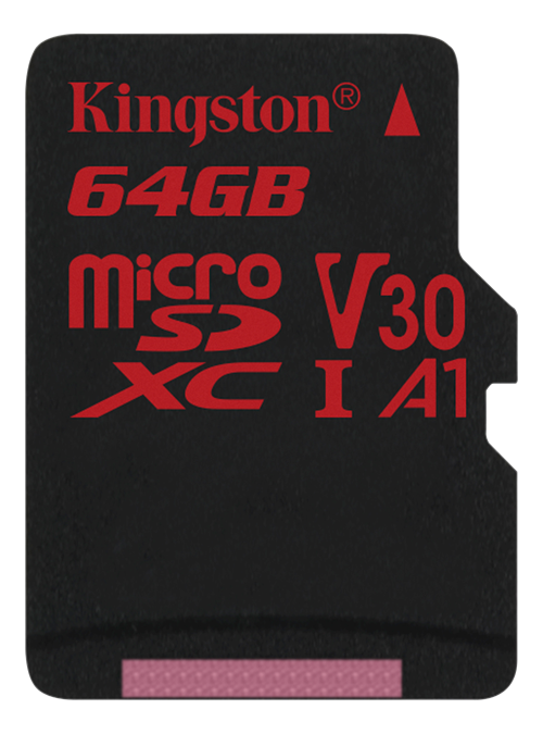 Kingston
Kingston Canvas React MicroSDXC-kort, 64GB - Svart