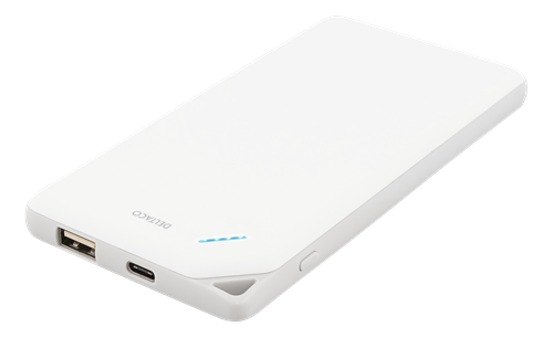 UTGÅTT
DELTACO Power bank, 10000mAh, 1xUSB-C, 1xUSB A, 3A, vit