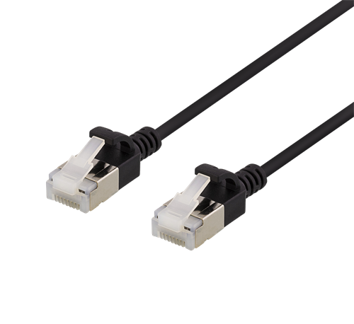 UTGÅTT
DELTACO Cat6a patchkabel, slim, 1,5m, svart