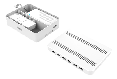 Unitek
Unitek USB Laddningsstation 6xUSB-A, 2.4A - Vit