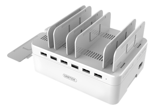 Unitek
Unitek USB Laddningsstation 6xUSB-A, 2.4A - Vit