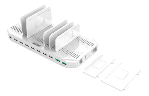 Deltaco
Deltaco USB Laddningsstation 10xUSB-A, Quick Charge 3.0 - Vit