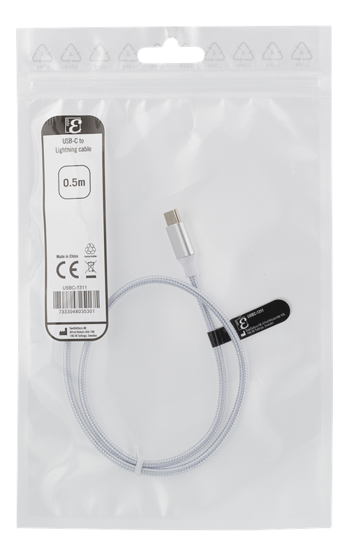 Epzi
EPZI USB-C till Lightning 0,5 m (Silver)