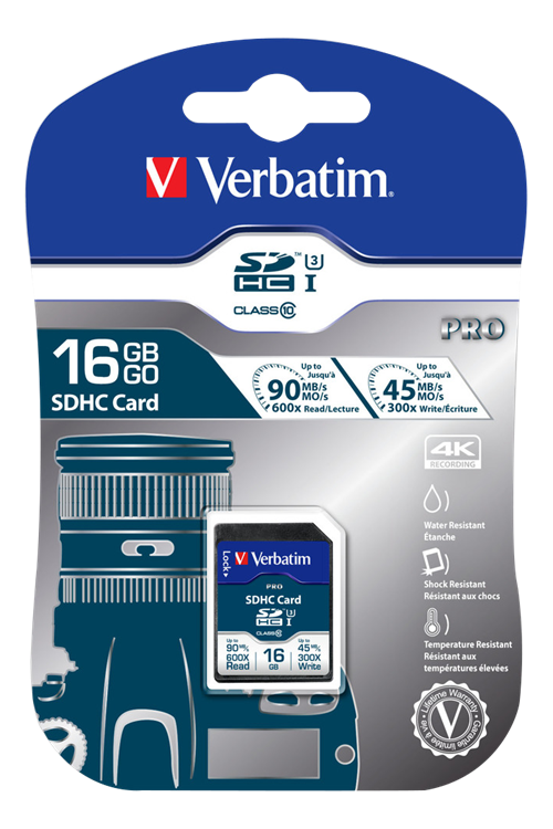 UTGÅTT
Verbatim Pro minneskort SDHC 16GB