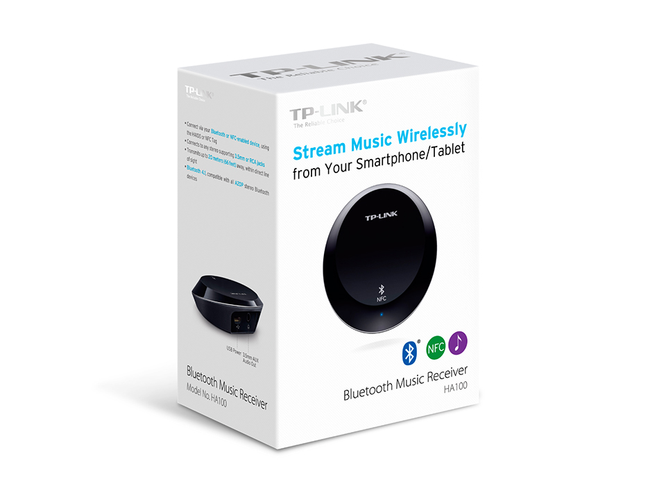 TP-Link
Bluetooth 4.1 ljudmottagare 20m räckvidd