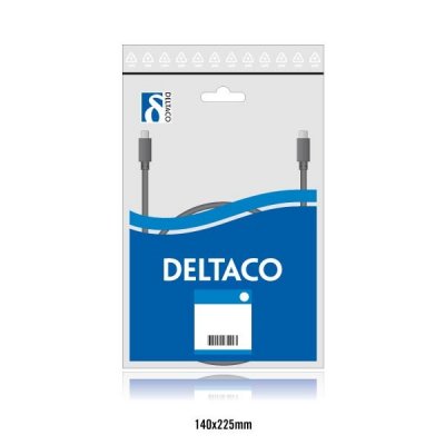 Deltaco - DELTACO Micro USB kabel 2 m Svart