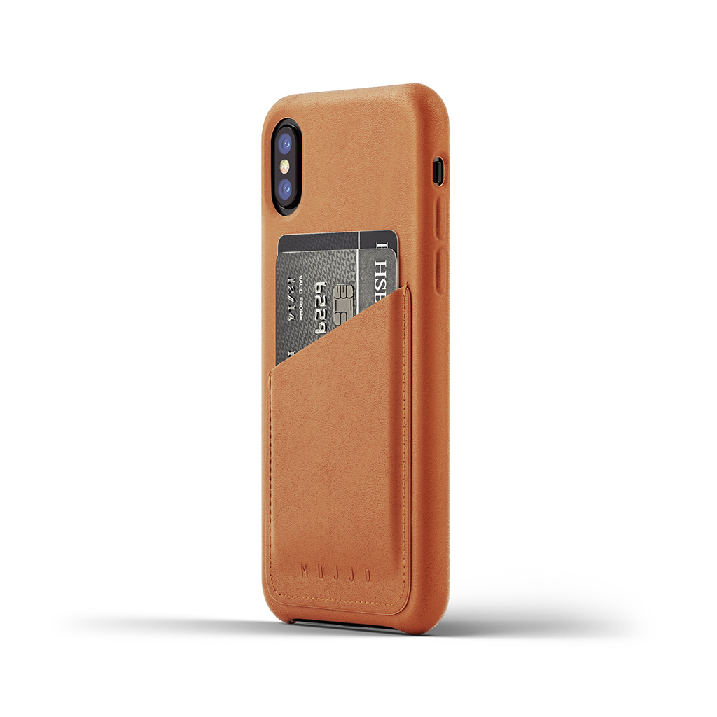 UTGÅTT
Mujjo plånboksfodral av äkta läder för iPhone X/XS - Blå