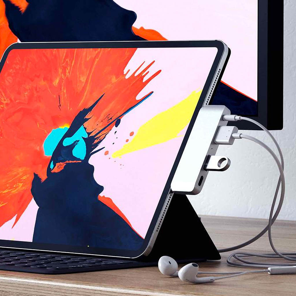 Satechi - Satechi USB-C Mobile Pro Hub till din nya iPad Pro - Grå